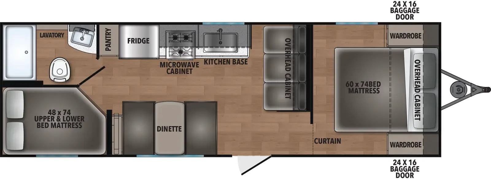 Shasta I 5 Edition & Compact 526BH Floorplan